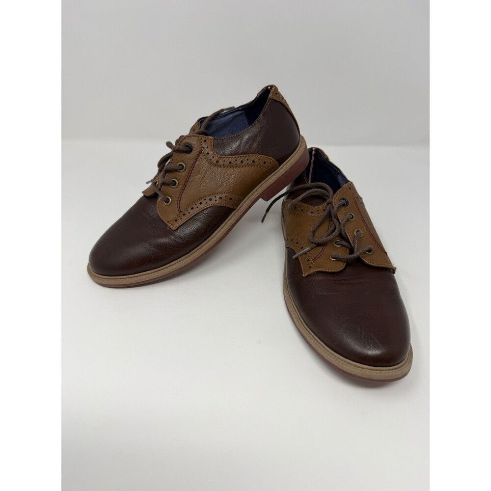 Tommy Hilfiger Michael Stallion Saddle Boys Dress Shoes Size 3 Faux Leather EUC